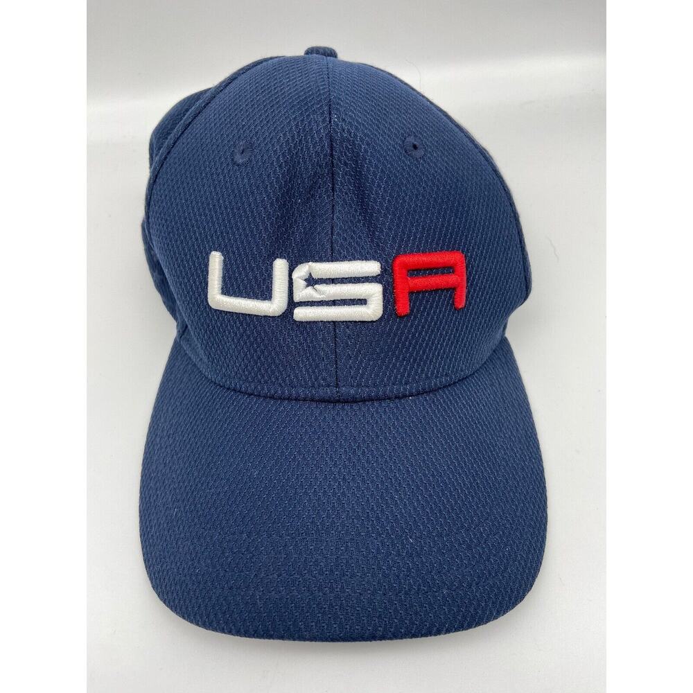 USA New Era Baseball Golf Hat Cap USA 2016 Adult Medium-Large Blue United States
